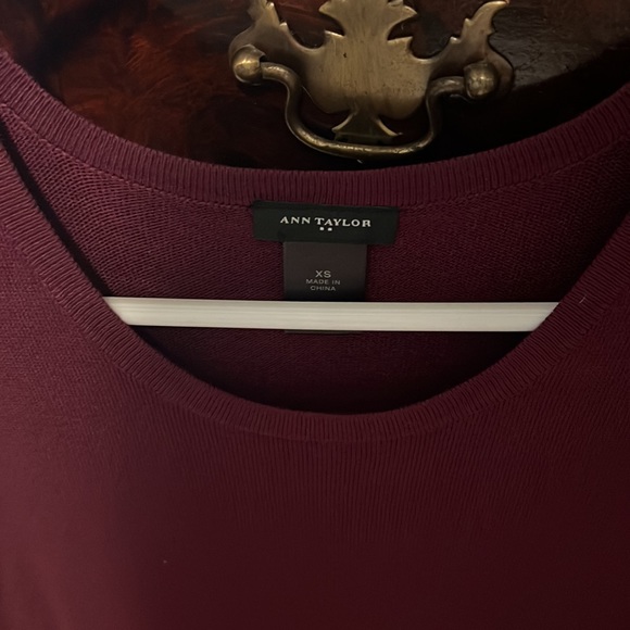 Ann Taylor maroon sweater dress - Picture 2 of 2